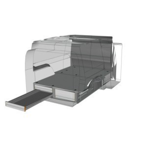 Unterflurmodul FLOOR UP mit 3 Schubladen