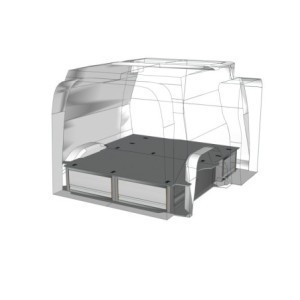 Unterflurmodul FLOOR UP mit 3 Schubladen
