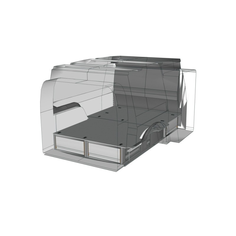 Unterflurmodul FLOOR UP mit 3 Schubladen