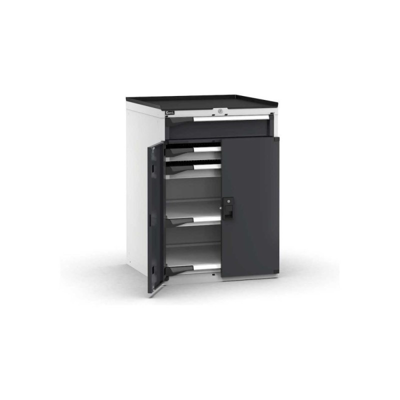 Armoire à tiroirs Master avec porte + plateau en PVC 714x726x1022mm, 36x36 EH