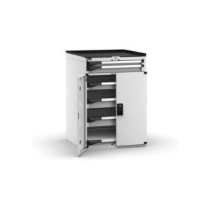 Schubladenschrank Master mit Tür + PVC Abdeckplatte 714x726x1022mm, 36x36 EH