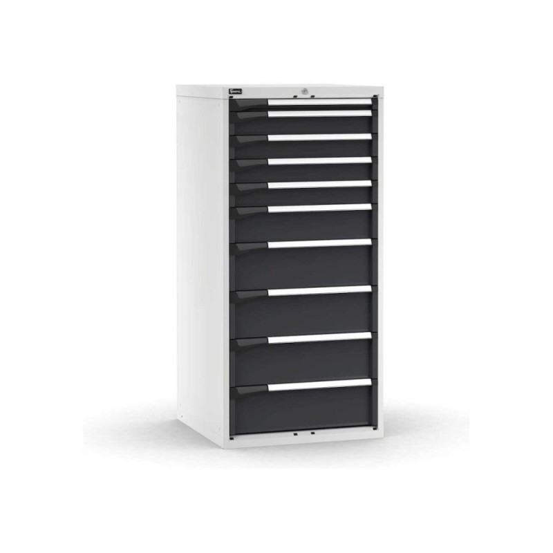 Schubladenschrank Master 714x726x1500mm, 36x36 EH mit 10 Schubladen
