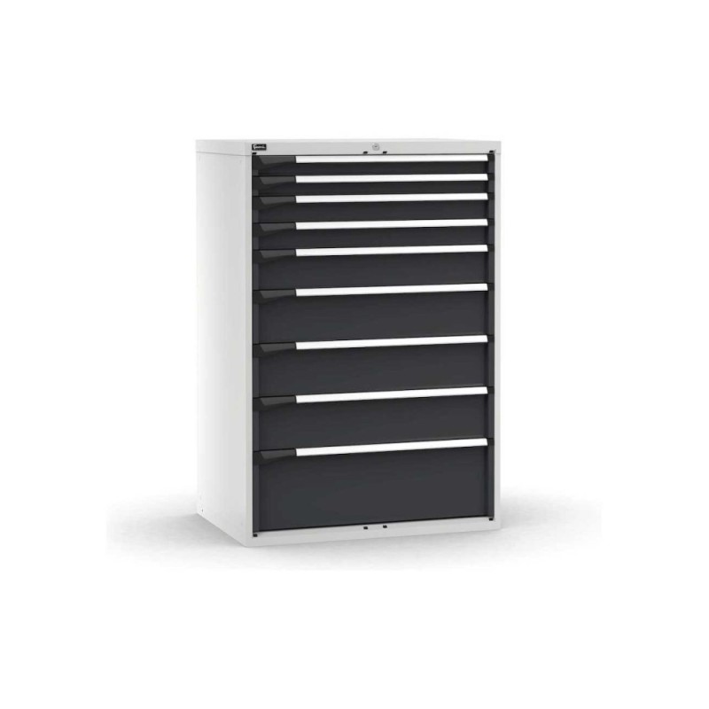 Schubladenschrank Master 1020x726x1500mm, 54x36 EH mit 9 Schubladen