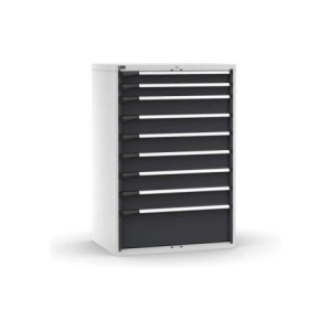 Schubladenschrank Master 1020x726x1500mm, 54x36 EH mit 9 Schubladen