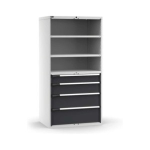 Schubladenschrank Master 1020x726x2000mm, 54x36 EH mit 4 Schubladen