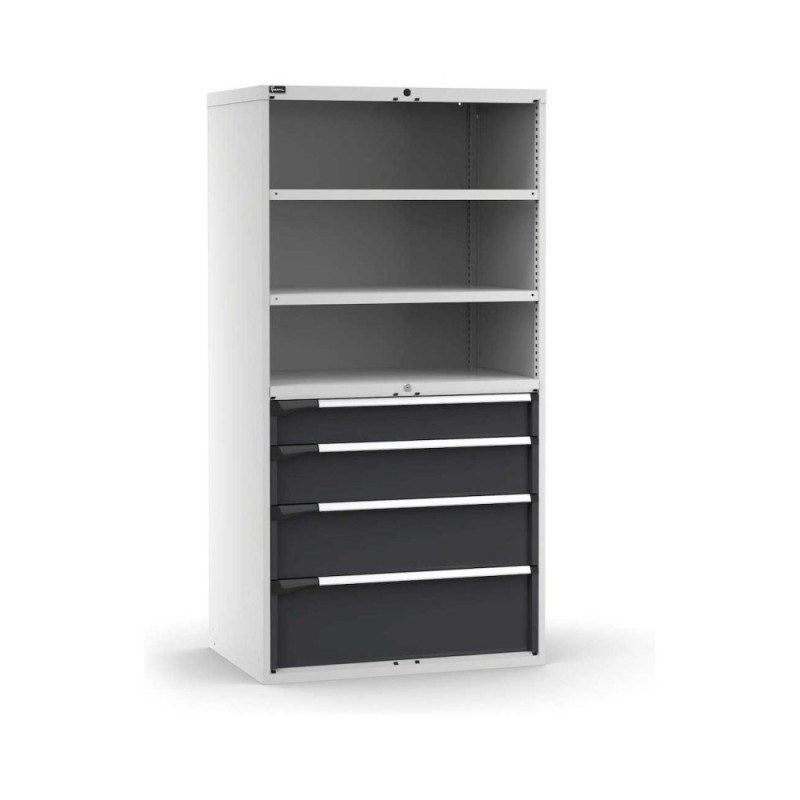 Schubladenschrank Master 1020x726x2000mm, 54x36 EH mit 4 Schubladen