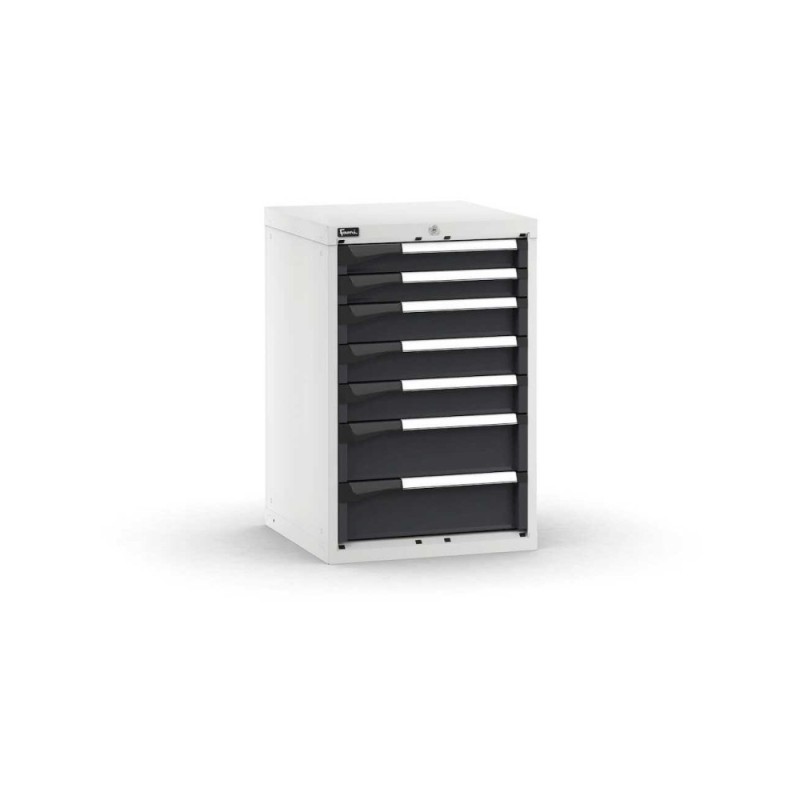 Schubladenschrank Master 561x573x850mm, 27x27 EH mit 7 Schubladen