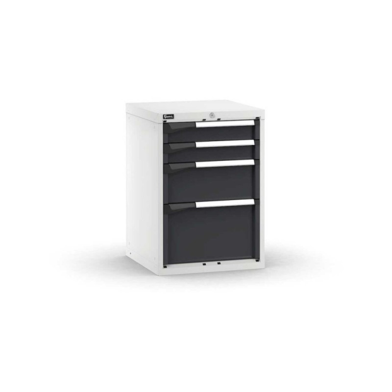 Schubladenschrank Master 561x573x800mm, 27x27 EH mit 4 Schubladen