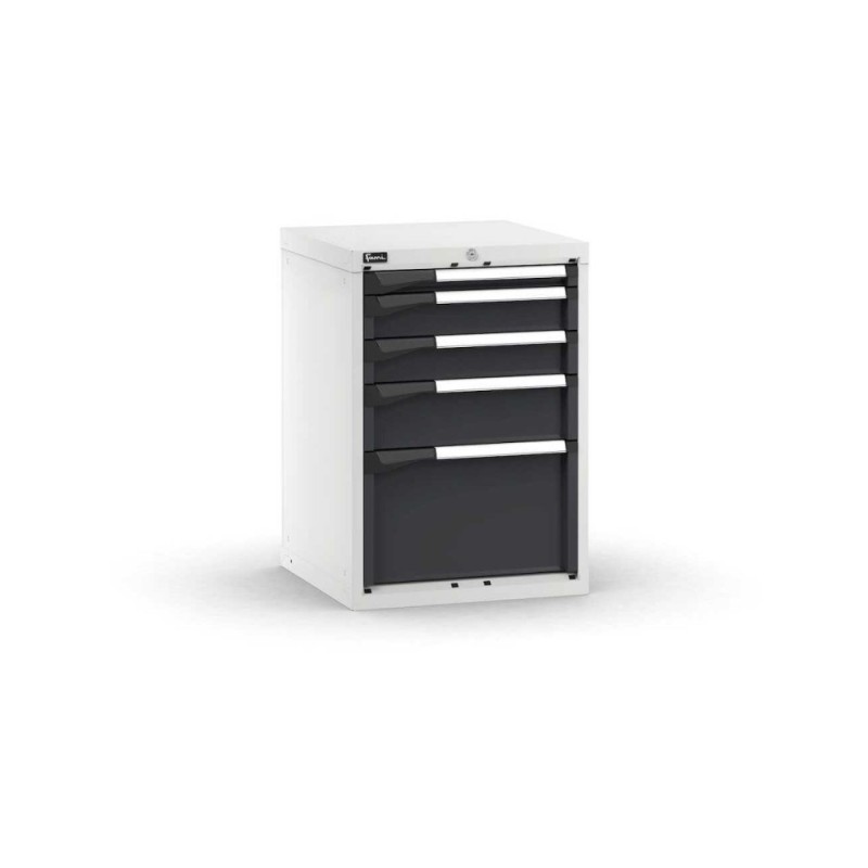 Schubladenschrank Master 561x573x800mm, 27x27 EH mit 5 Schubladen