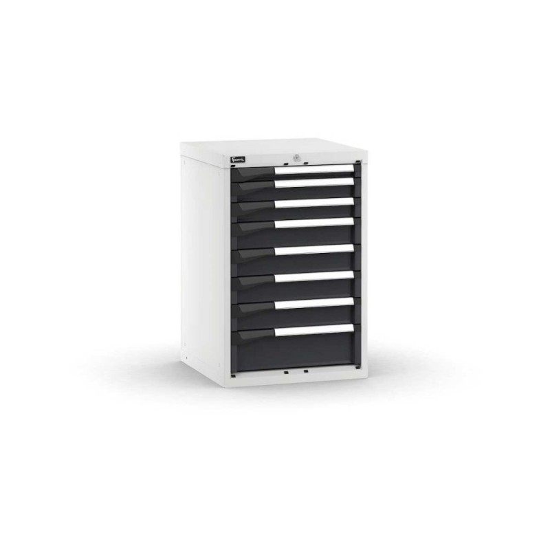 Schubladenschrank Master 561x573x850mm, 27x27 EH mit 8 Schubladen
