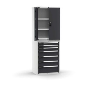 Armoire à tiroirs Master 714x573x2000mm, 36x27 EH avec 7 tiroirs et porte