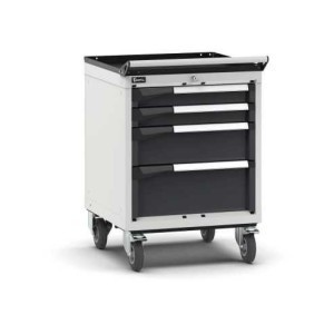 Armoire à tiroirs mobile Master 561x573x822 mm, 27x27 EH avec 4 tiroirs