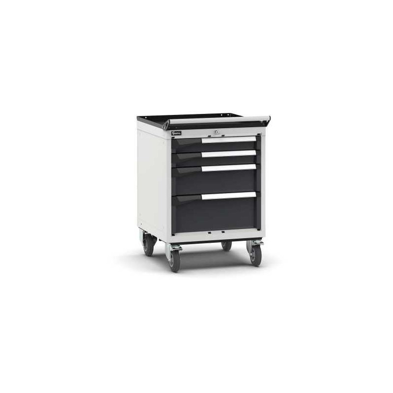 Armoire à tiroirs mobile Master 561x573x822 mm, 27x27 EH avec 4 tiroirs
