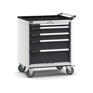 fahrbarer Schubladenschrank Master 714x573x922mm, 36x27 EH mit 5 Schubladen