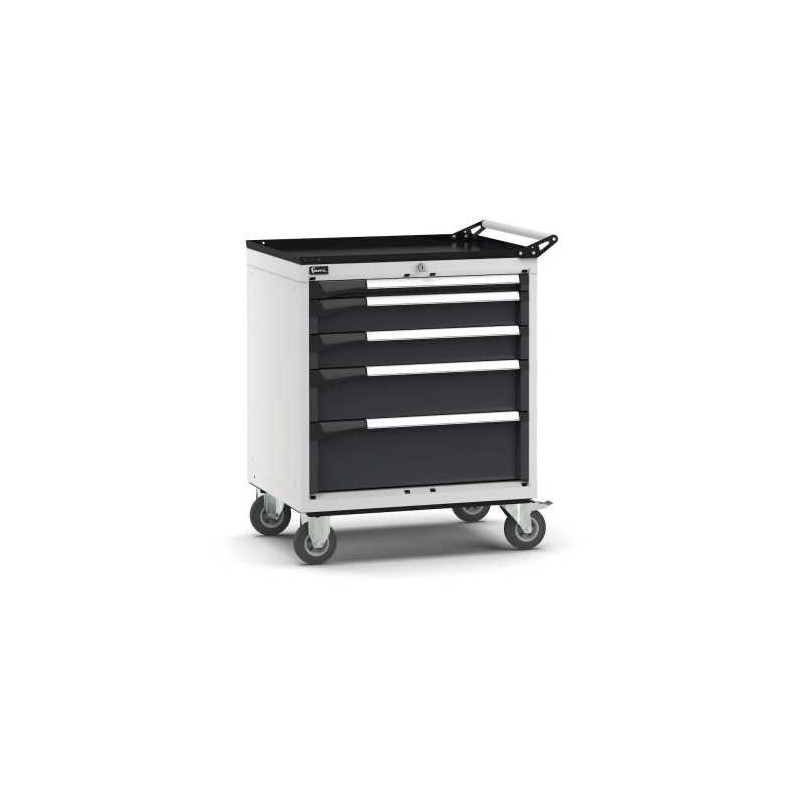 fahrbarer Schubladenschrank Master 714x573x922mm, 36x27 EH mit 5 Schubladen