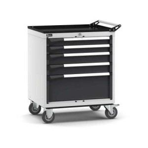 fahrbarer Schubladenschrank Master 714x573x922mm, 36x27 EH mit 5 Schubladen