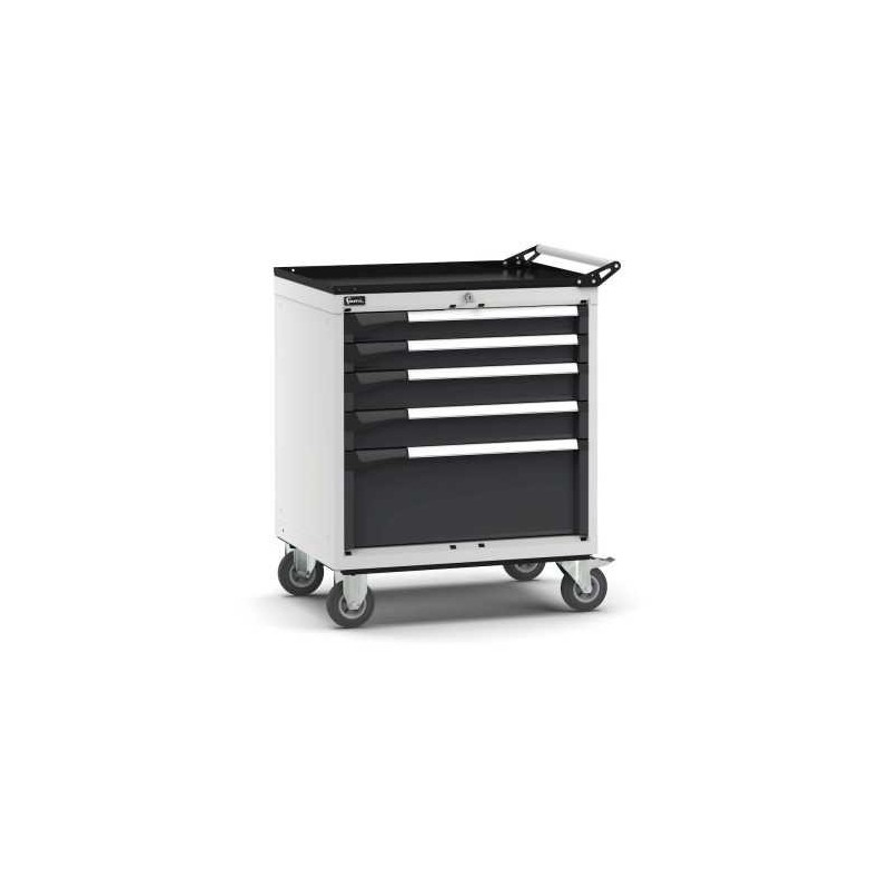 fahrbarer Schubladenschrank Master 714x573x922mm, 36x27 EH mit 5 Schubladen