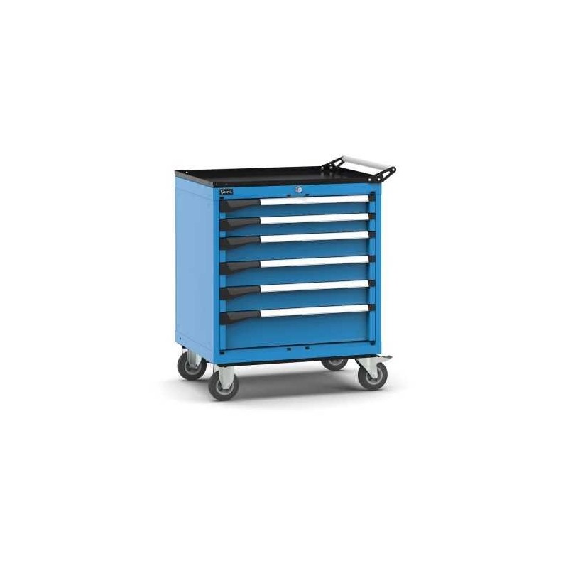 fahrbarer Schubladenschrank Master 714x573x922mm, 36x27 EH mit 6 Schubladen