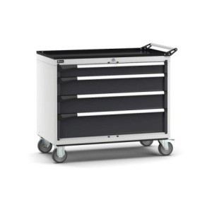 fahrbarer Schubladenschrank Master 1020x573x922mm, 54x27 EH mit 4 Schubladen