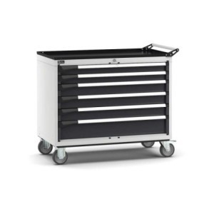 fahrbarer Schubladenschrank Master 1020x573x922mm, 54x27 EH mit 6 Schubladen
