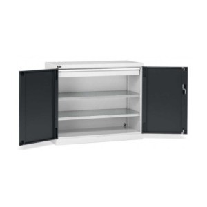 Flügeltürschrank 1193x555x1000mm, 64x27 EH mit 2 Fachböden + 1 Schublade