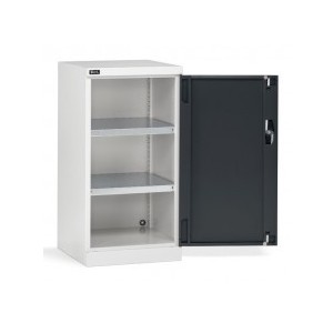 Armoire à portes battantes 512 x 555 x 1000 mm, 24 x 27 EH avec 2 étagères