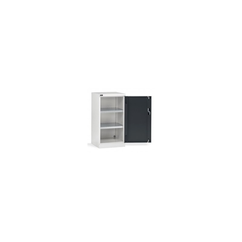 Armoire à portes battantes 512 x 555 x 1000 mm, 24 x 27 EH avec 2 étagères