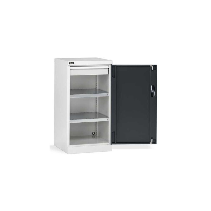 Flügeltürschrank 512x555x1000mm, 24x27 EH mit 2 Fachböden und 1 Schublade