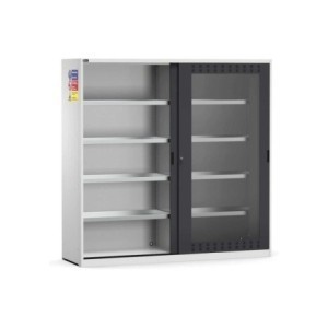 Gefahrenstoffschrank 2040x600x2000mm, 54+54x27 EH mit 8 Auffangwannen