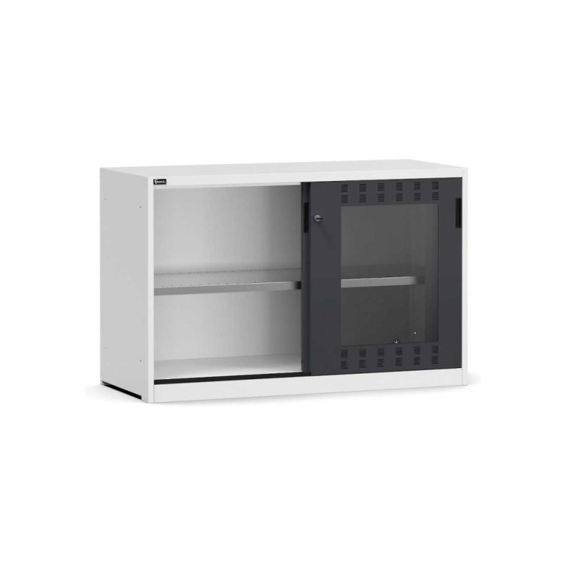 Schiebetürschrank 1428x600x915mm, 78x27 EH mit 1 Fachboden