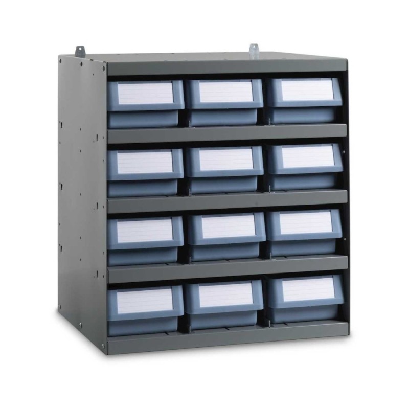 Étagère avec 12 bacs de rangement CLASSIC 496 x 400 x 546 mm