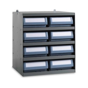 Étagère avec 8 bacs de rangement CLASSIC 496 x 400 x 546 mm