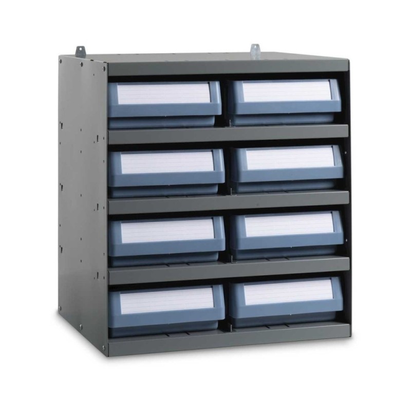 Étagère avec 8 bacs de rangement CLASSIC 496 x 400 x 546 mm