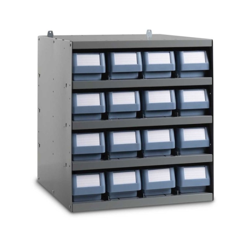 Étagère avec 16 bacs de rangement CLASSIC 496 x 500 x 546 mm