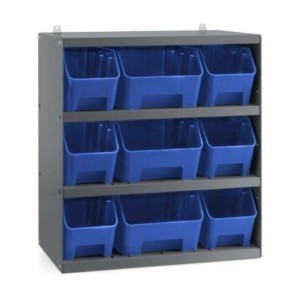 Étagère avec 9 bacs AIR 496 x 300 x 546 mm