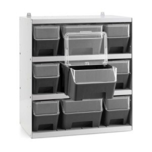 Regal mit 9x Regalkästen AIR 496x300x546mm