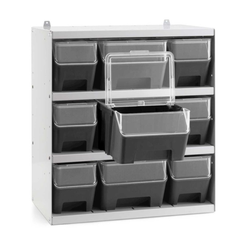 Regal mit 9x Regalkästen AIR 496x300x546mm