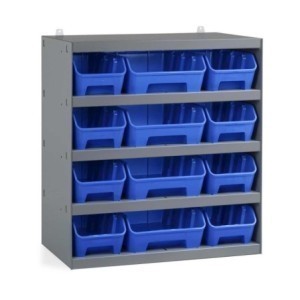 Étagère avec 12 bacs AIR 496x300x546mm
