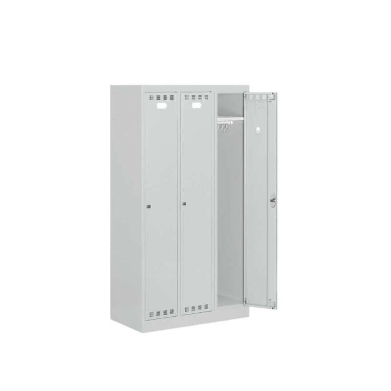 Armoire vestiaire Largeur des compartiments 300 mm, 3 compartiments