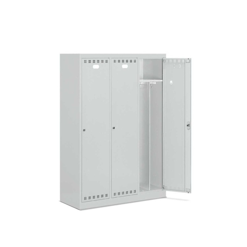Garderobenschrank Abteilbreite 400mm, 3 Abteile