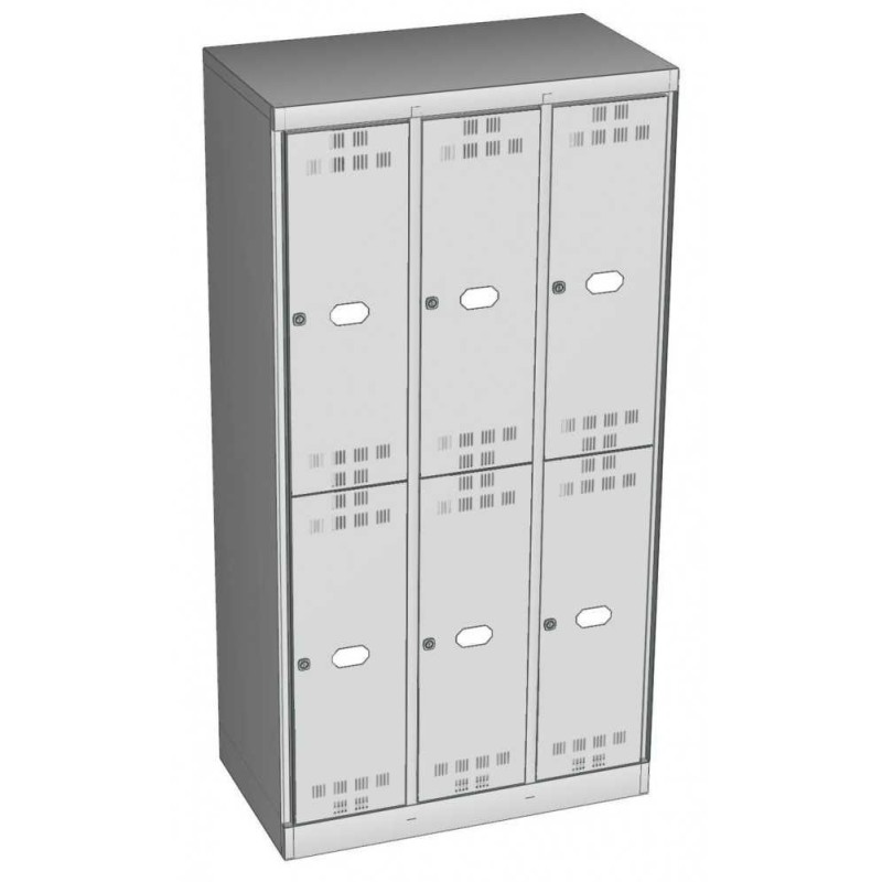 Fächerschrank Abteilbreite 300mm, 6 Abteile