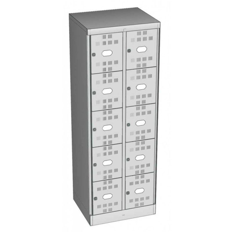 Armoire à casiers Largeur des casiers 300 mm, 10 casiers