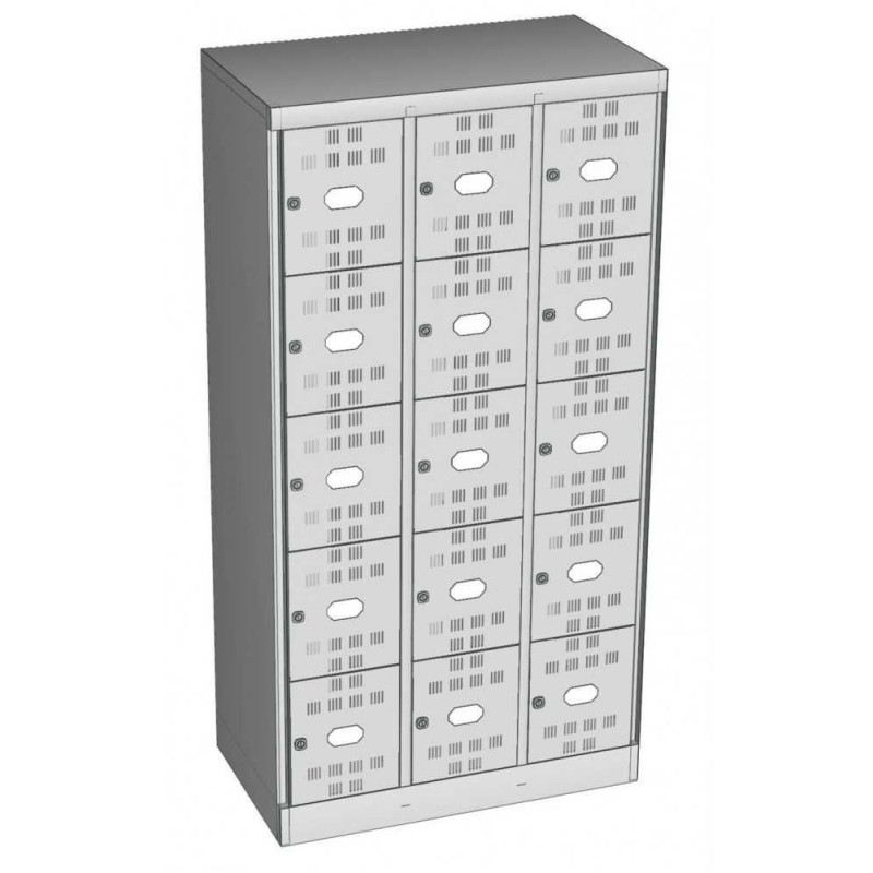 Fächerschrank Abteilbreite 300mm, 15 Abteile