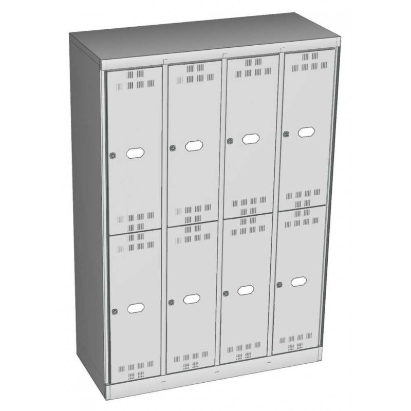 Fächerschrank Abteilbreite 300mm, 8 Abteile