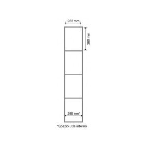Fächerschrank Abteilbreite 300mm, 8 Abteile