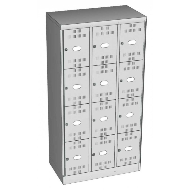 Armoire à casiers Largeur des casiers 300 mm, 12 casiers