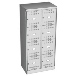 Armoire à casiers Largeur des casiers 400 mm, 8 casiers