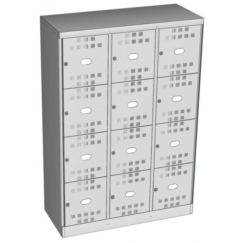 Fächerschrank Abteilbreite 400mm, 12 Abteile