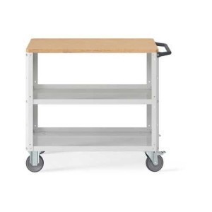 Werkstattwagen 1028x615x868mm, mit Holzplatte