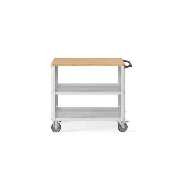 Werkstattwagen 1028x615x868mm, mit Holzplatte